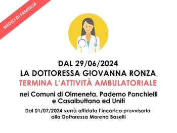 TERMINE ATTIVITA' DOTT.SSA RONZA TERMINE ATTIVITA' DOTT.SSA RONZA