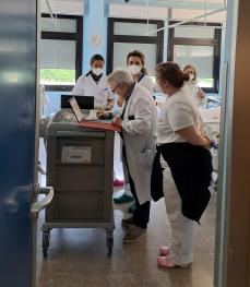 operatori della medicina oglio po al lavoro