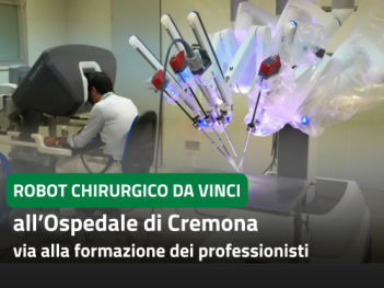 Robot chirurgico arrivato all'ospedale di Cremona