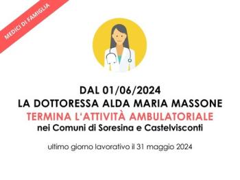 AVVISO TERMINE ATTIVITA' DOTT.SSA MASSONE