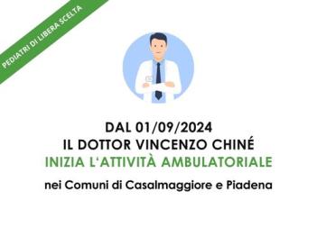 AVVISO INIZIO ATTIVITA' DOTT. CHINE'