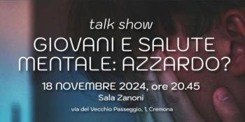 locandina dell'evento giovani e salute mentale: azzardo?