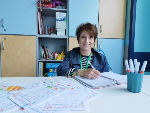 la maestra della scuola in ospedale
