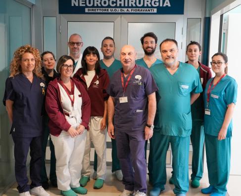 parte dell'equipe che ha eseguito l'intervento