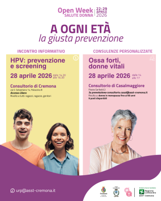 Open week salute donna 2026 