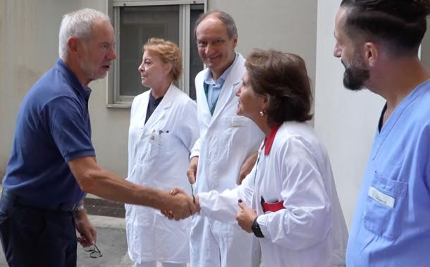 Bertolaso saluta i sanitari 2026